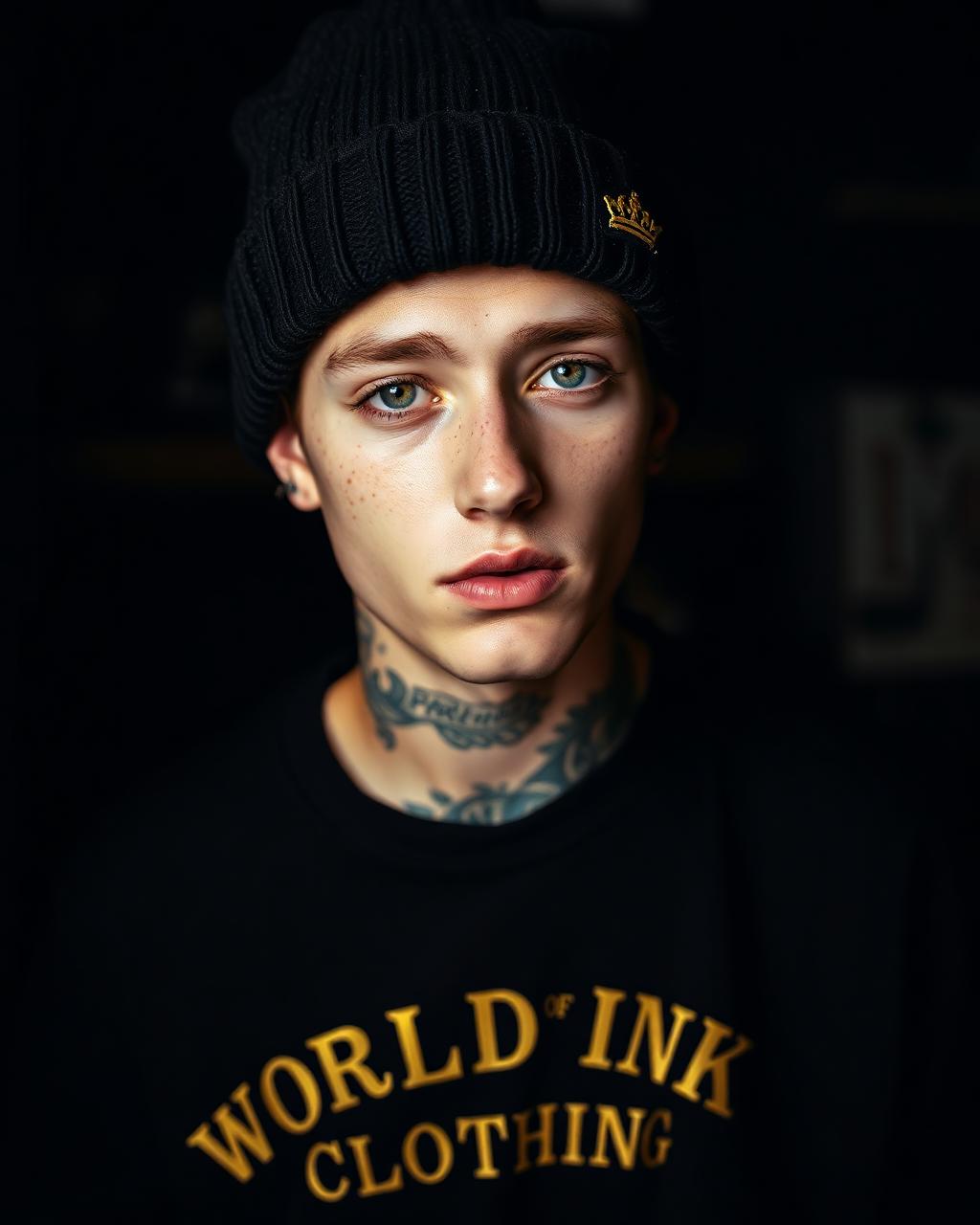 Beanie — Gold Ink
