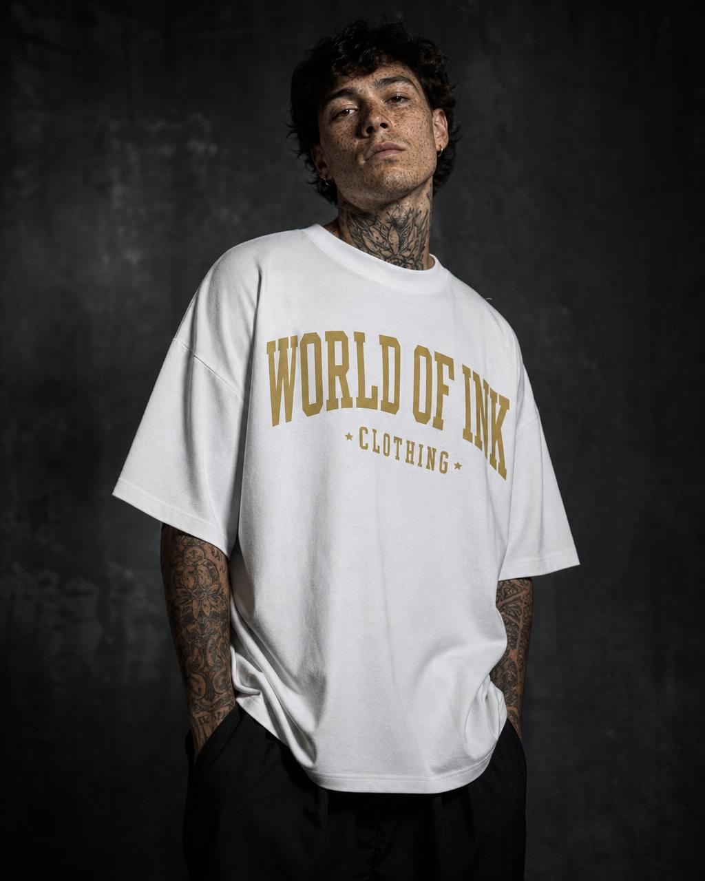 Oversized Tee — World Of Ink (White)