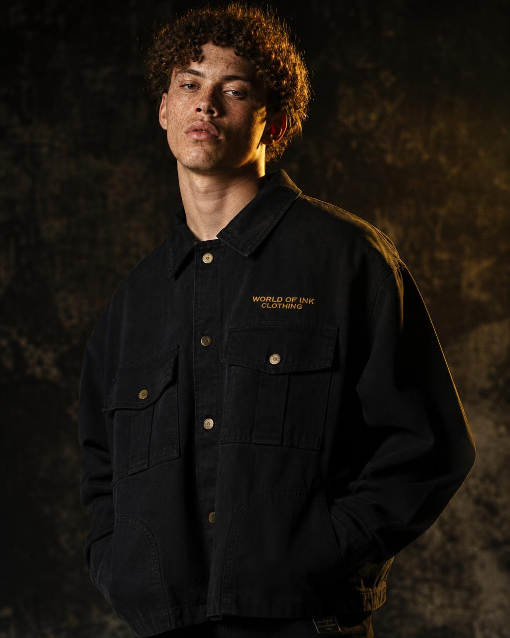 Stick Basic Workwear Jacket — Black